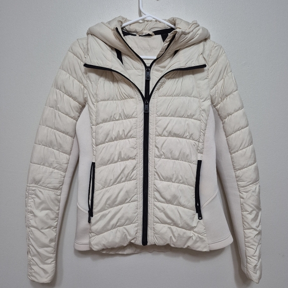 Bernardo Performance Women’s EcoPlume Cream Quilted Puffer Jacket – Size Small - Picture 1 of 8